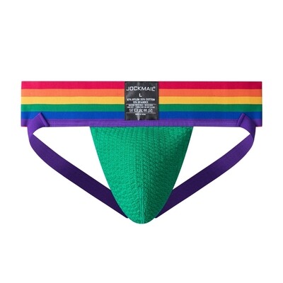Jockstrap, Green-Rainbow