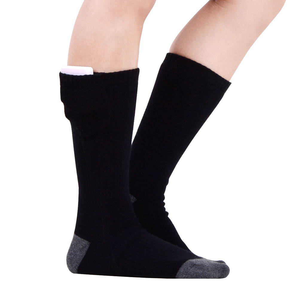 Unisex Soft Breathable Insulated Rechargeable Battery Heated Warm Socks