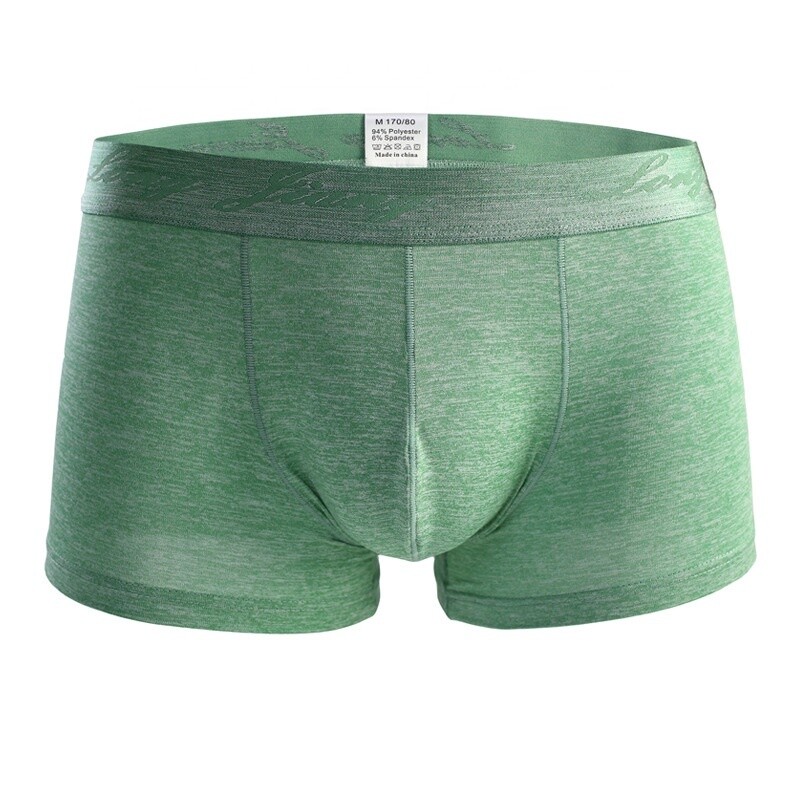 Men's Breathable Boxers Underwear Male Sexy Briefs Shorts Elastic Jockstrap Big Panties For Summer Sports Mens Plain Gym Boxers
