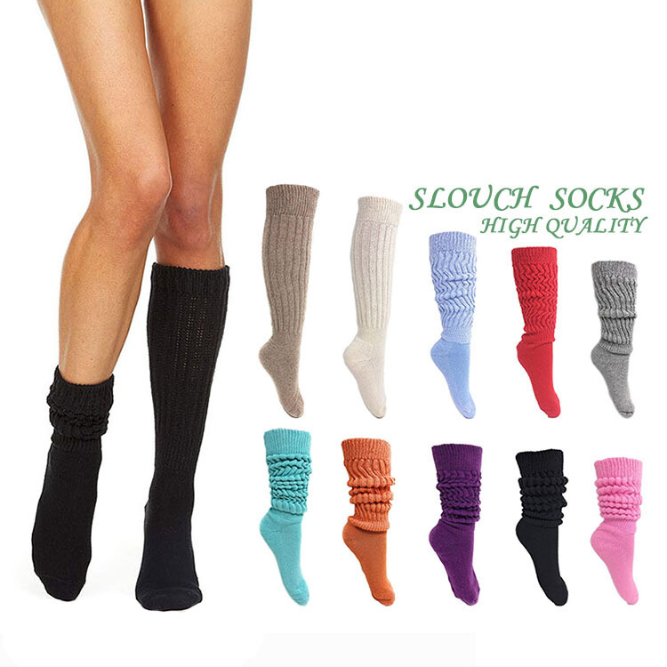 High quality summer cute ice color ladies crew womens girls slouch socks for women