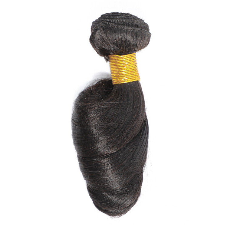 Loose-stretched bundles of 8-inch to 30-inch Peruvian and Brazilian human hair raw virgin weaves, $80 to $310