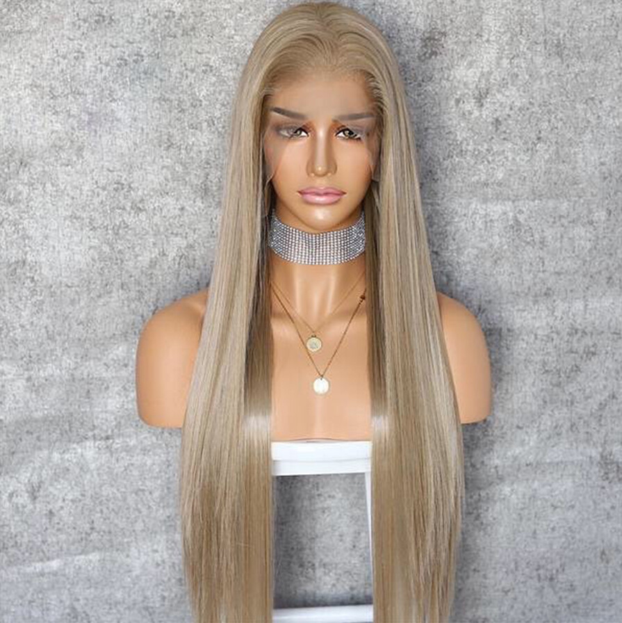 Spicyhair top quality dark root 613 color full lace wig human hair straight colored wig