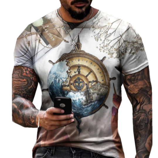 Plus SIze Mens T-shirt Fashion 3D Print Tops Sexy Men Clothing 2021 New Summer Tees Shirt Masculinas Casual Pullovers