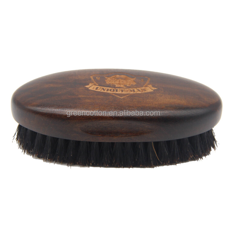 High Quality Top Selling New Style 100% Boars Bristles Men Archaize Color Wooden Beard Hair Brush
