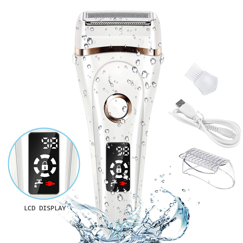 Female Hair Removal Device Electric Epilator Mini White Waterproof Lady Shaver Permanently Eliminates All Hair Types With Zero Pain