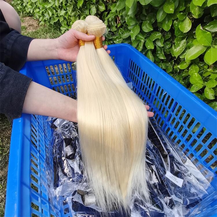 Usexy Hair Blond Cuticle Aligned Raw 613 Virgin Hair Bundles With Frontal/Closure,Wholesale Bundle Virgin Hair Vendor