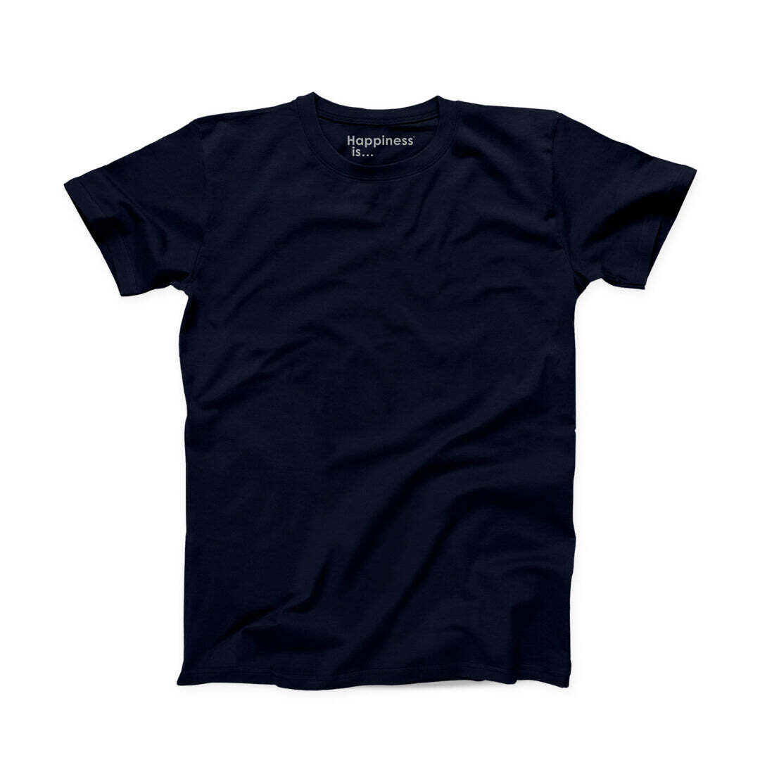 Men's Plain T-shirt, Navy