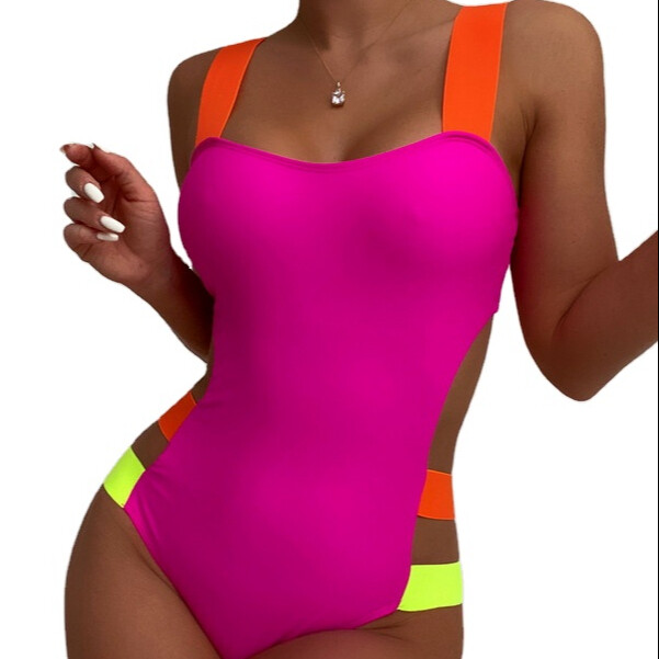2022 Vendor Swim Custom Plus Size Swimwear Solid Bathing Suits One Piece Sexy Woman Swimwear