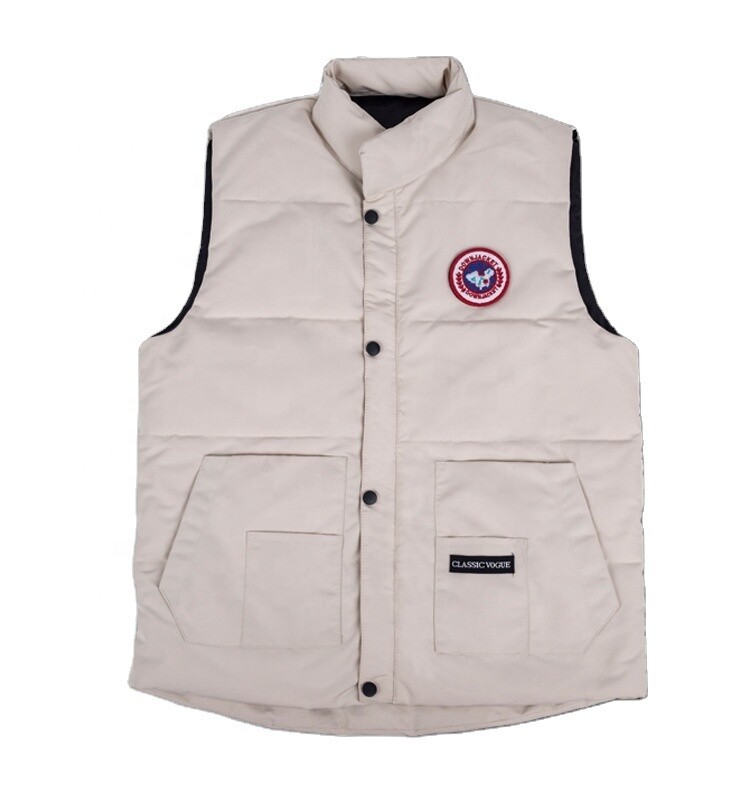Wholesale 90% White Duck Down Stand Collar Canada Plus Size Mens Goose Padding Coat Down Vest Outdoor Men