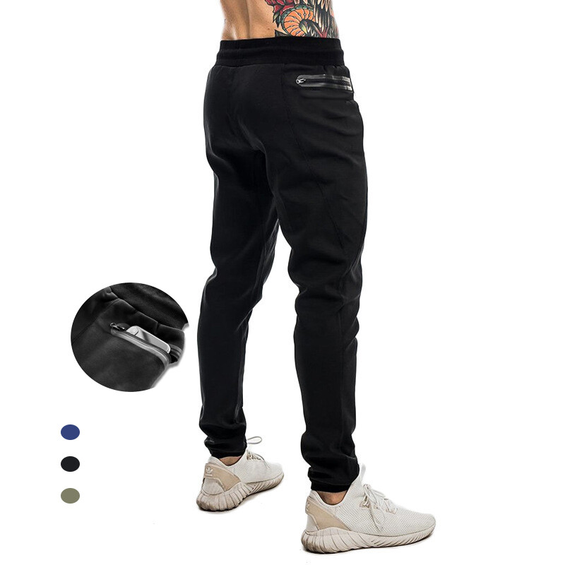 Wholesale Mens Core Performance Jogger Workout Pants with Zipper Pockets tracksuit bottoms
