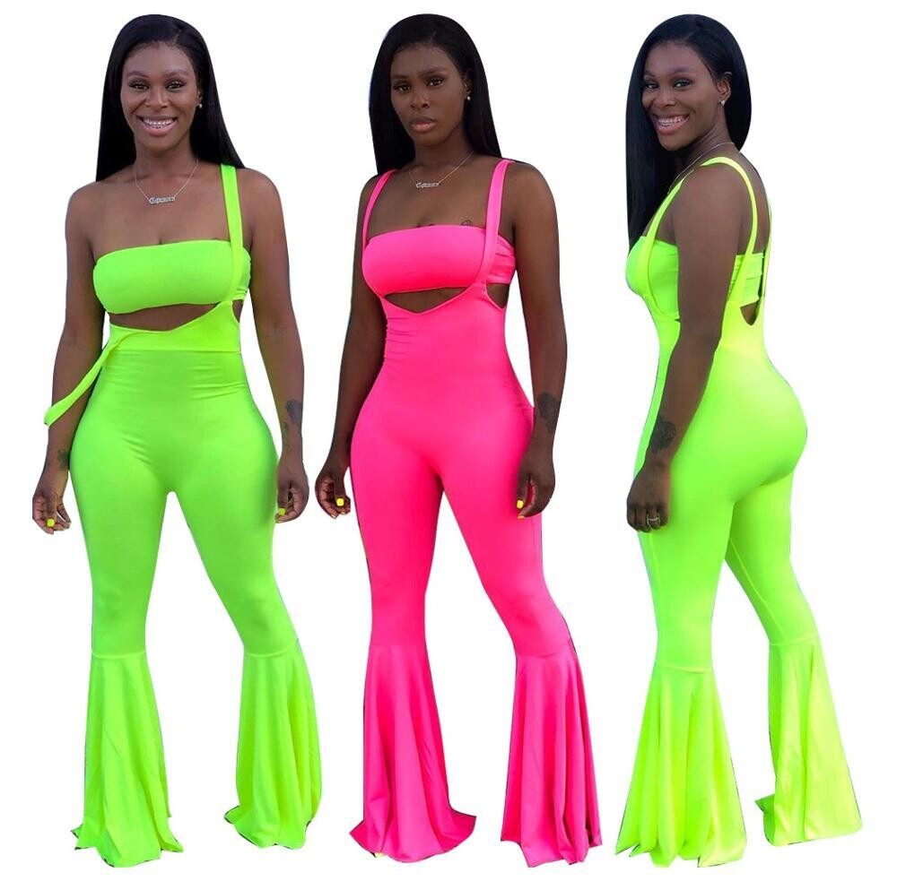 MD-2022051612   custom 2022 hot selling  hot sale fashion solid ruffle two pieces set jumpsuit
