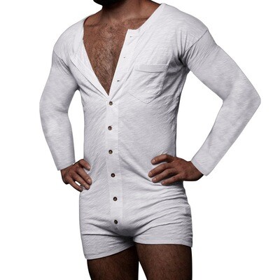 DLL LL-L059 Wholesale Solid Sexy Onesie Mens Clothing 2021 Jumpsuit Sleepwear Pajamas