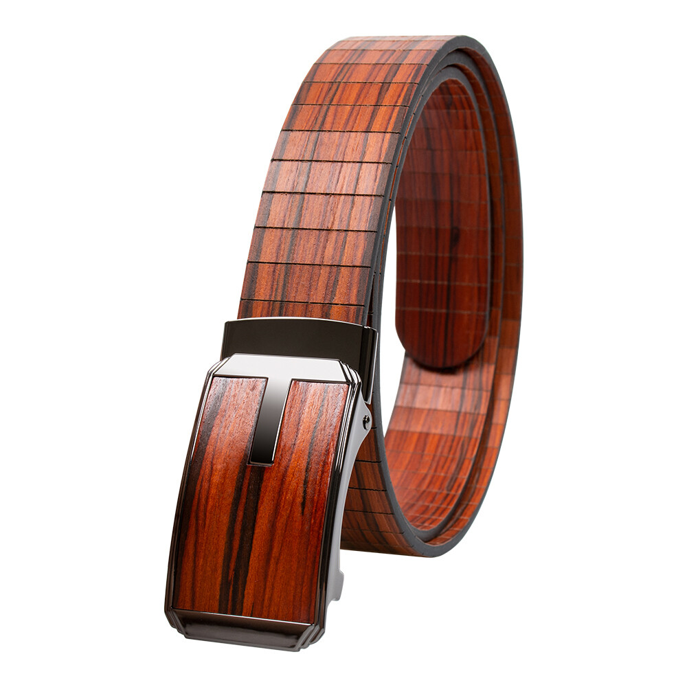 New popular products men wooden waist belt for men gifts red sandal wood waist belt