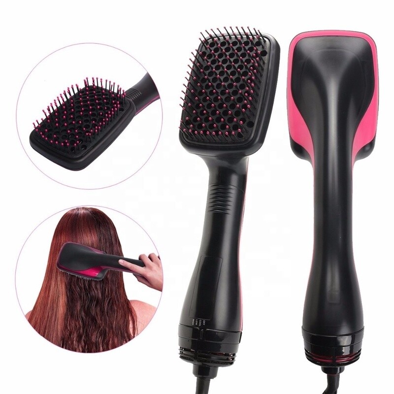 Professional Brush 3 in 1 Hair Straightener Comb with Negative ion one step Blow hair dryer