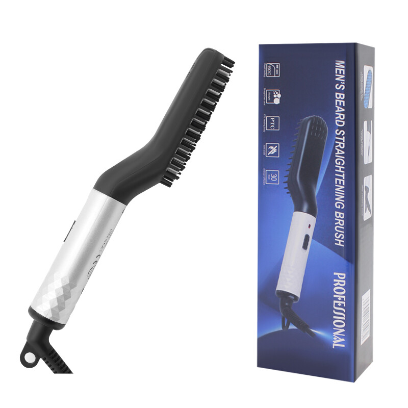 Electric Beard Comb men hair straightener comb Hair Styling pressing brush