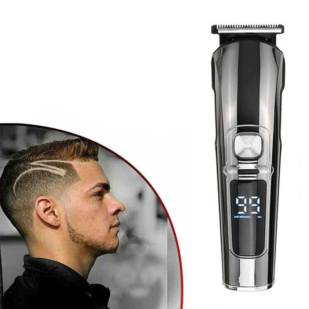 Dropshipping hair trimmer LCD digital display beard trimmer USB electric hair trimmer