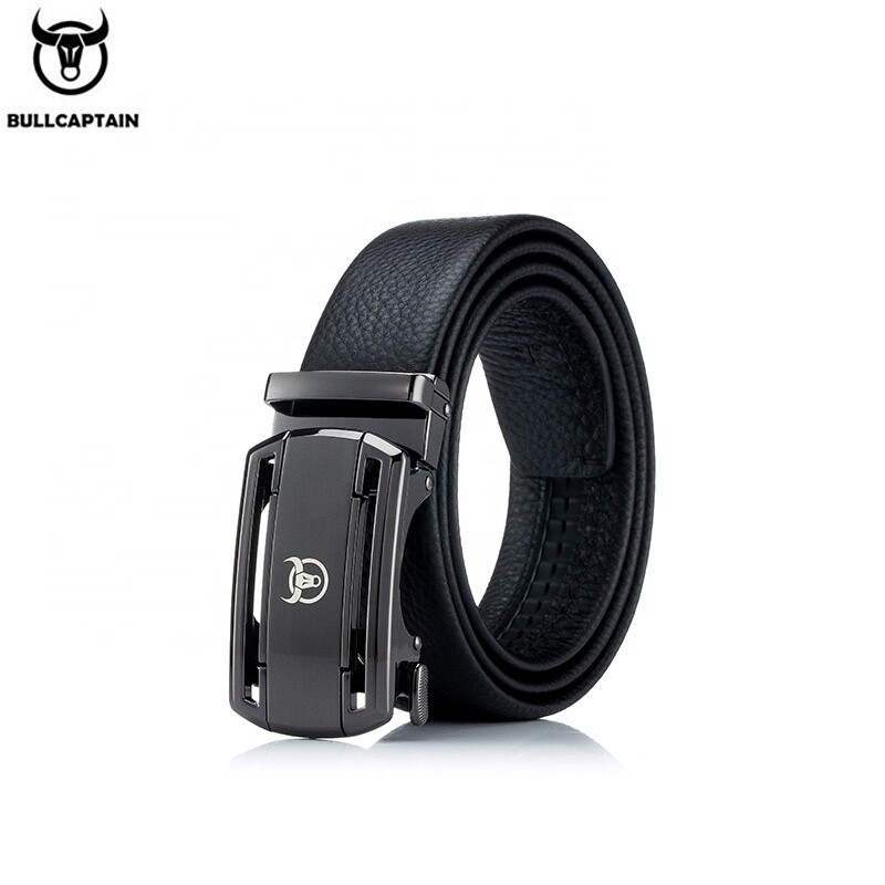 BULLCAPTAIN new belt men's leather automatic buckle all-match business belt gift gift box for boyfriend