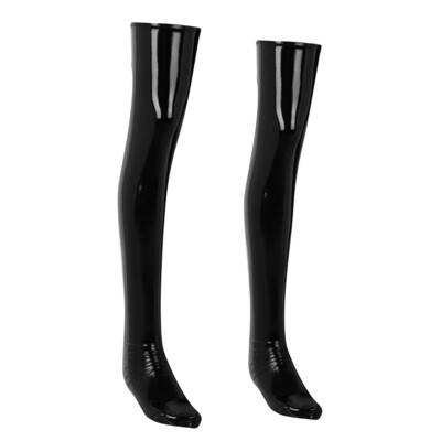 Custom Mens Soft Patent Leather High Footed Stockings Clubwear Costume Cosplay Socks