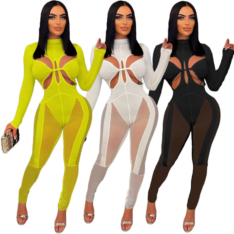 EB-2022061602   2022 Women Sportswear Jumpsuits And Rompers Trendy Ladies Summer Bodycon Sexy One Piece Jumpsuits Bodysuits
