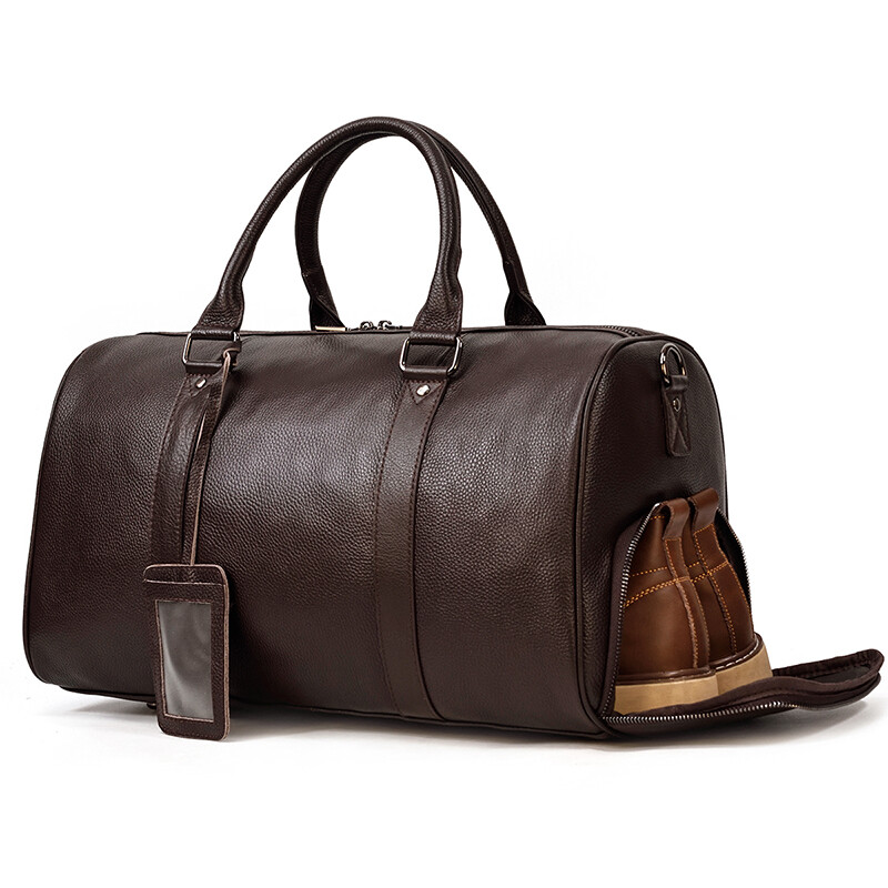 Large capacity suit garment bag vintage leather duffle bag with shoes New Design Men's PU Leather Evening Clutch Bag