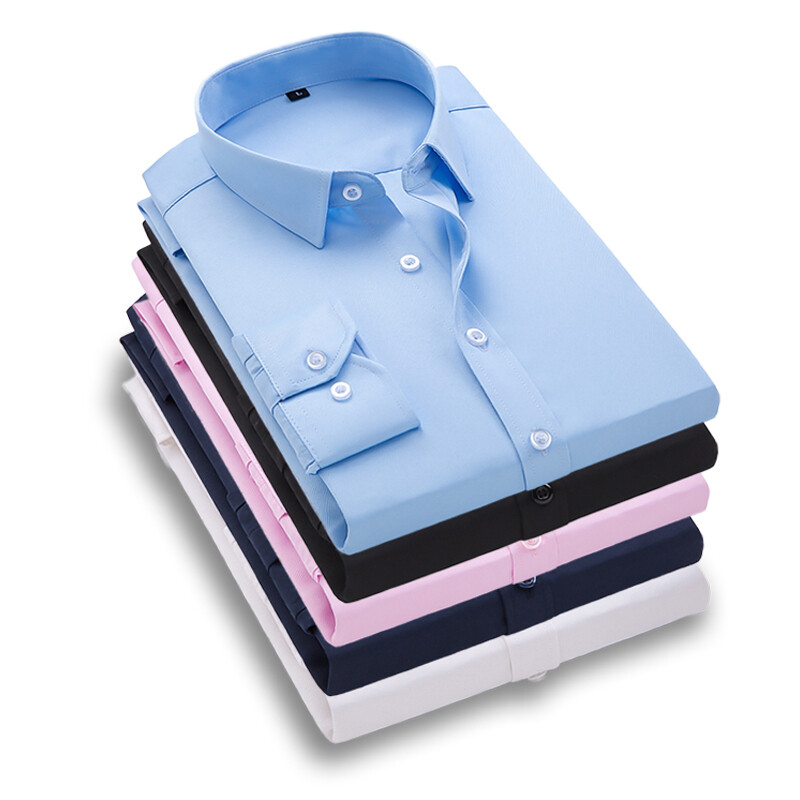 High Quality Mans Shirt Formal Casual  Long Sleeve Slim Cotton Shirts