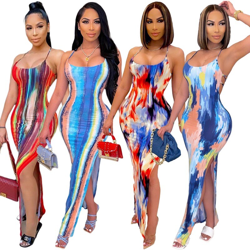 20715-MX62 bandage spaghetti sleeve skinny dresses women sehe fashion