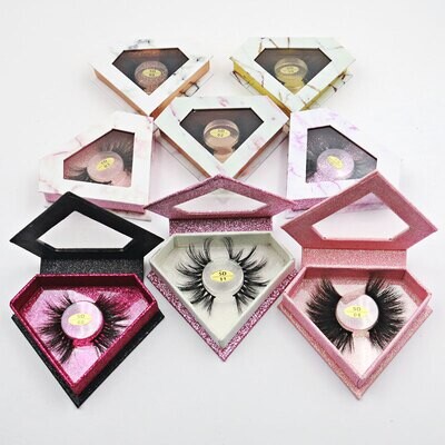 Fluffy Lashes Top Sellers Three-dimensional mink 20mm-25mm-28mm-30mm colorful lashes Eyelash Mink, plus packaging