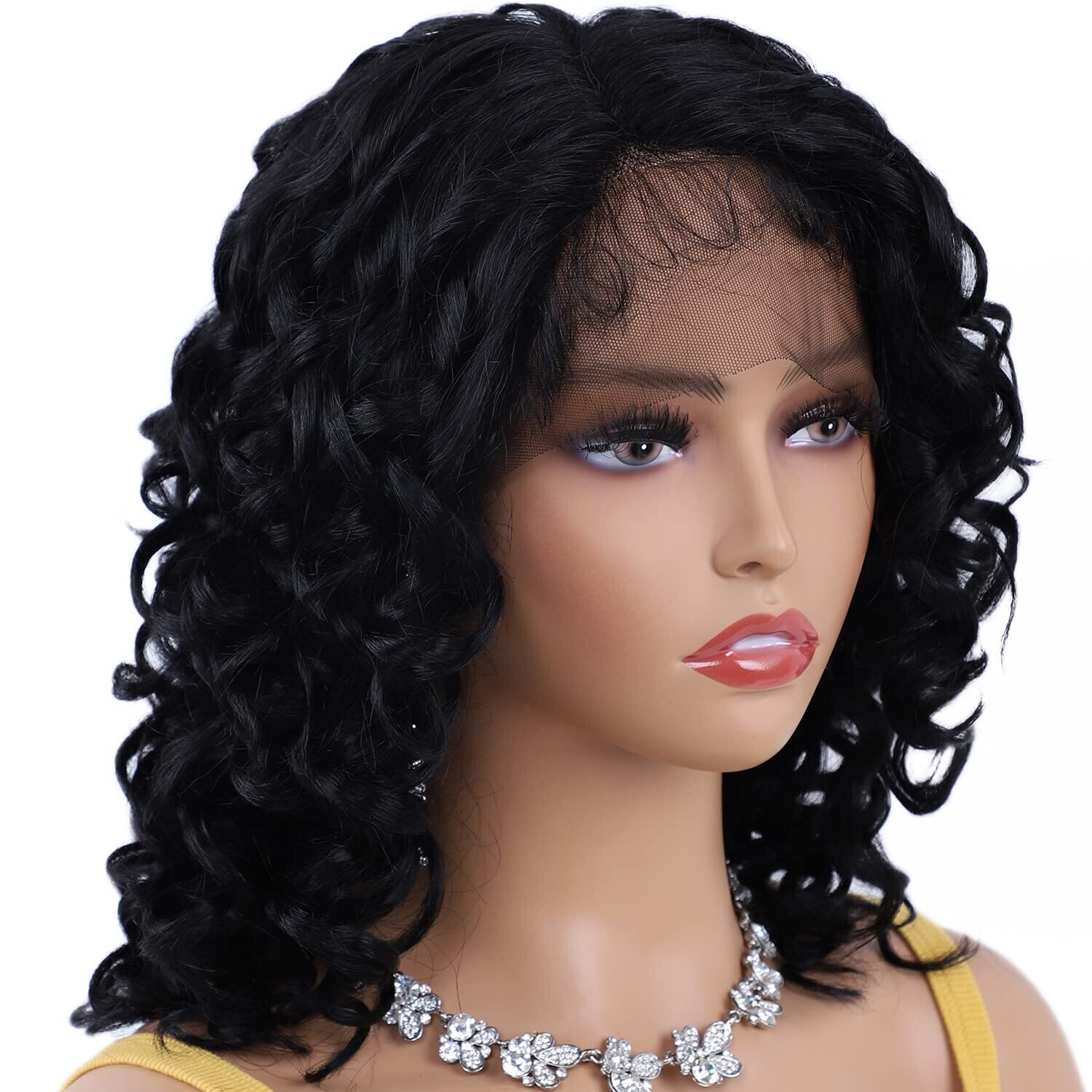 Wholesale Short Loose Body Wave Lace Front Human Hair Wigs for Black Women Full Hd Frontal Wig Human Hair Ocean Wave Bob Wig