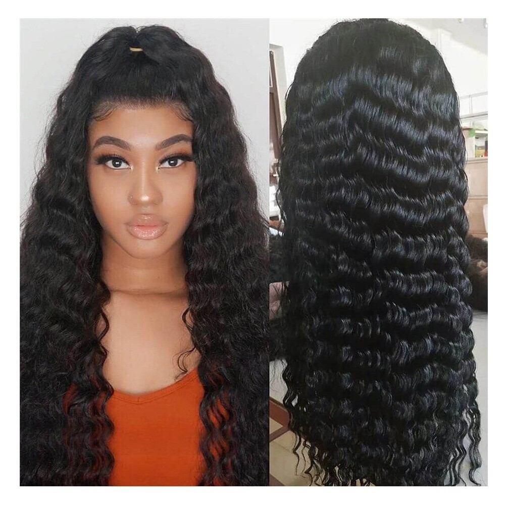 VENUSWIG 150% 180% Density HD Full Lace Human Hair Wigs For Black Women,Wholesale Virgin Hair Transparent Lace Front Wig