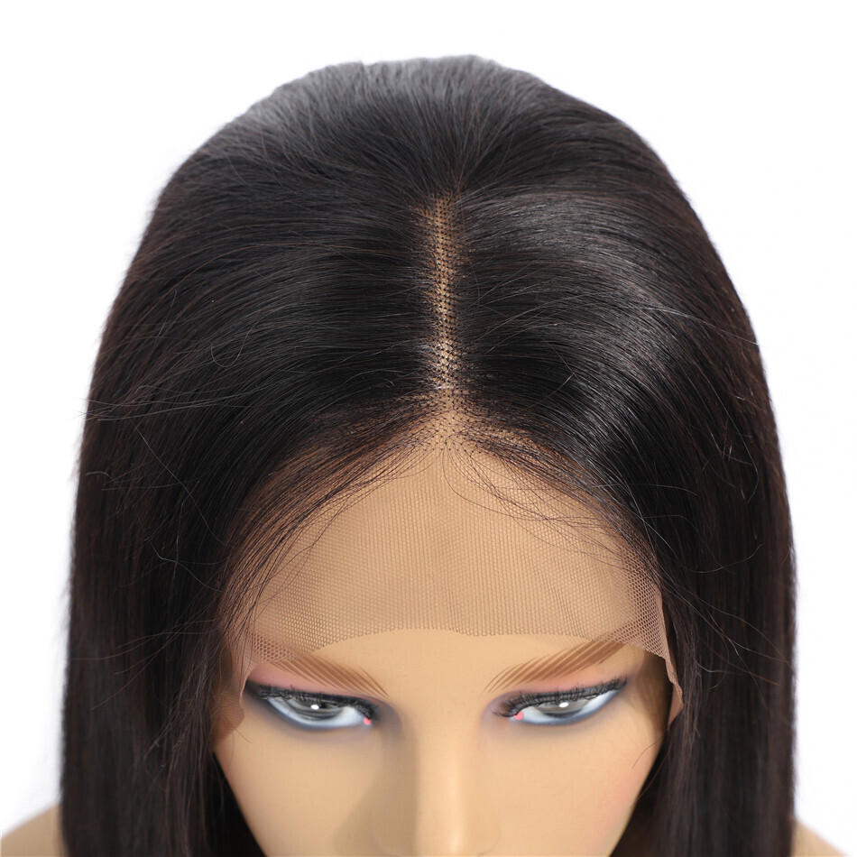 Peruvian Natural Human Hair Wigs Short Bob Cut Straight Virgin Single Donor Raw Human Hair Peruvian 13x4 Lace Frontal Bob Wig