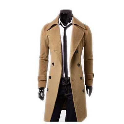 2021 New Design British Style Men's Trench Coat Factory Direct Selling