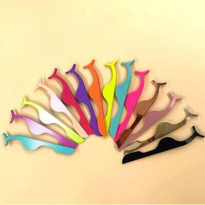 Mink Eyelash tweezers, various color tweezers