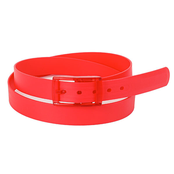 Hot sale fashion silicone belt candy colorful plastic belt man golf silicone belt