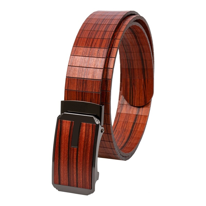 Healthy Wood Belt with Steel Buckle Fashionable Customized Design Men Belt Factory Price 2022