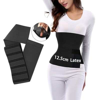 Personalized Latex Belly Bands, 4.5 - 6.0 Meters Slimming Resistance Belt Waist Trainer Shaper Bandage, One Size
