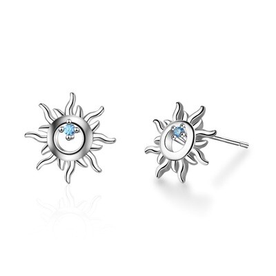 Stainless Steel Earrings Sun Fashion Stud Earrings Classic Simple Earrings For Women 2022 Jewelry Wedding Party Gifts