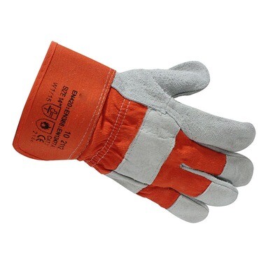 Safety gloves 24cm cowhide welding heat insulation flame retardant non-slip wear-resistant labor insurance welder work gloves