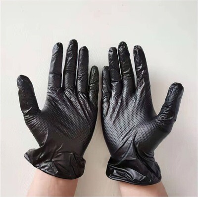 Sterile powder-free safety gloves disposable diamond nitrile gloves