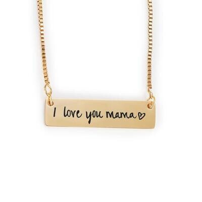 I Love You Mom Necklace Stainless Steel Gift for Women
