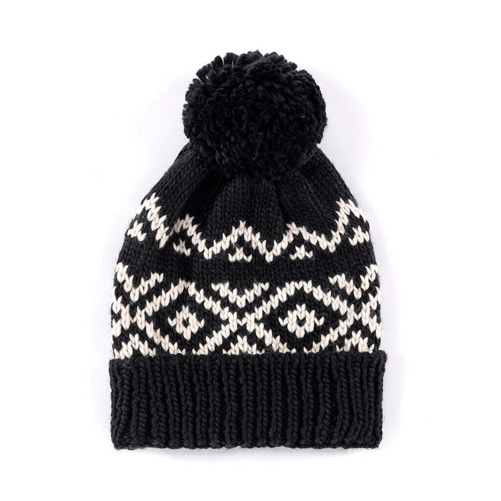 Shiraleah Andrea Winter Knit Hat/ Beanie, Black