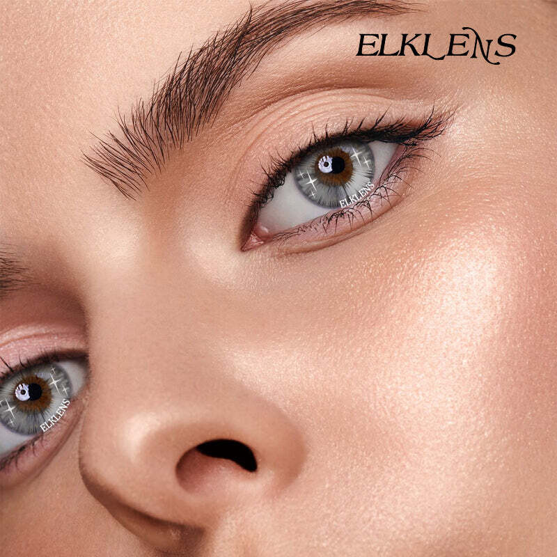 ELKLENS Fruit Grey Colored Contact Lenses