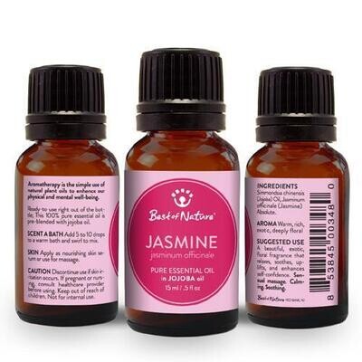 Jasmine Absolute Essential Oil blended with Jojoba Oil