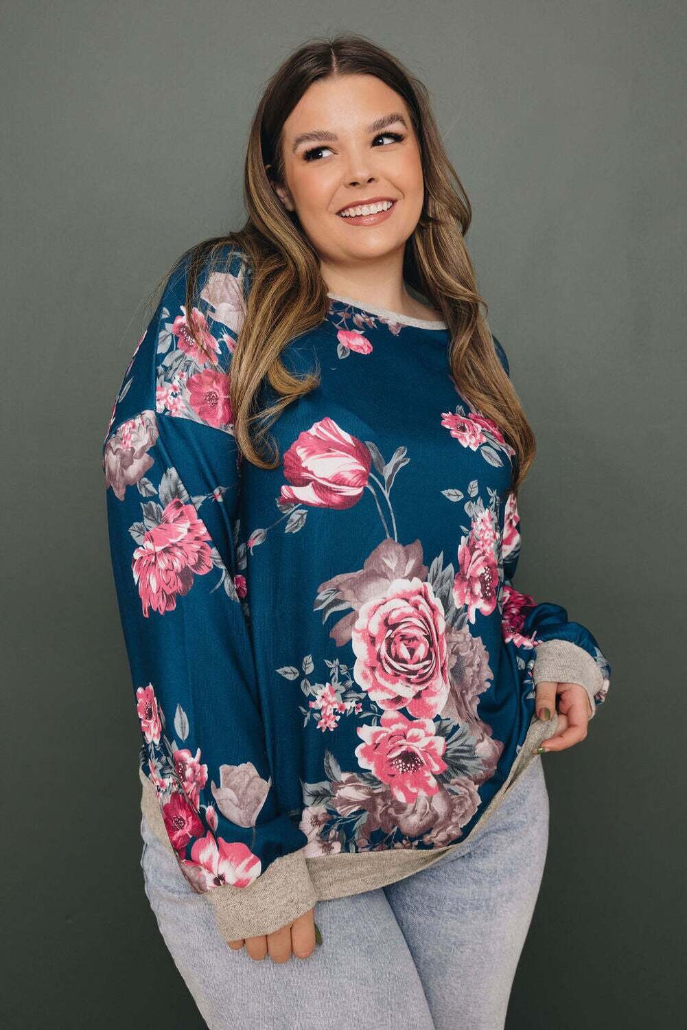 Plus Size - Kensley Floral Pullover