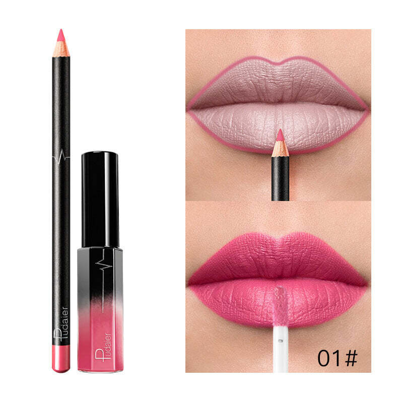 36 Color Matte Lip Gloss Lip Liner Matte Matte Lip Glaze Lipstick