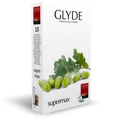 Glyde Ultra Super Max Vegan Condoms 10 Pack