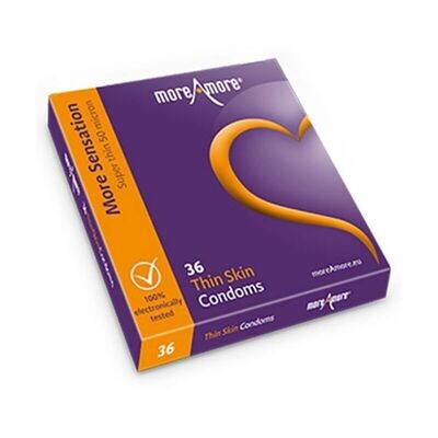 Thin Skin Condoms (36pcs) MoreAmore 43402