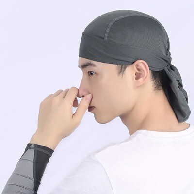HP01 Men And Women Unisex Sleep Matching Bonnet Cap Solid Color Custom Logo Breathable Fast Drying And Sweat Absorption Durag