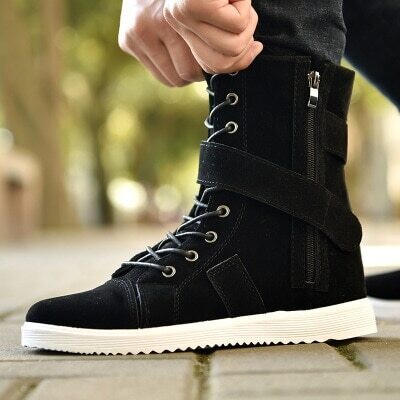 2022 New Ankle Boots Men Autumn Suede Leather Boots Men Shoes Casual