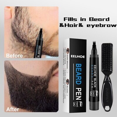 Beard Filling Pen Kit Beard Enhancer Brush Beard Coloring Shaping