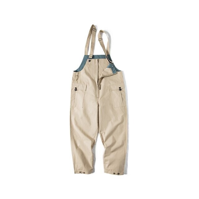 Maden Men Jumpsuits Baggy Suspender Pants Fashion Multi-pockets